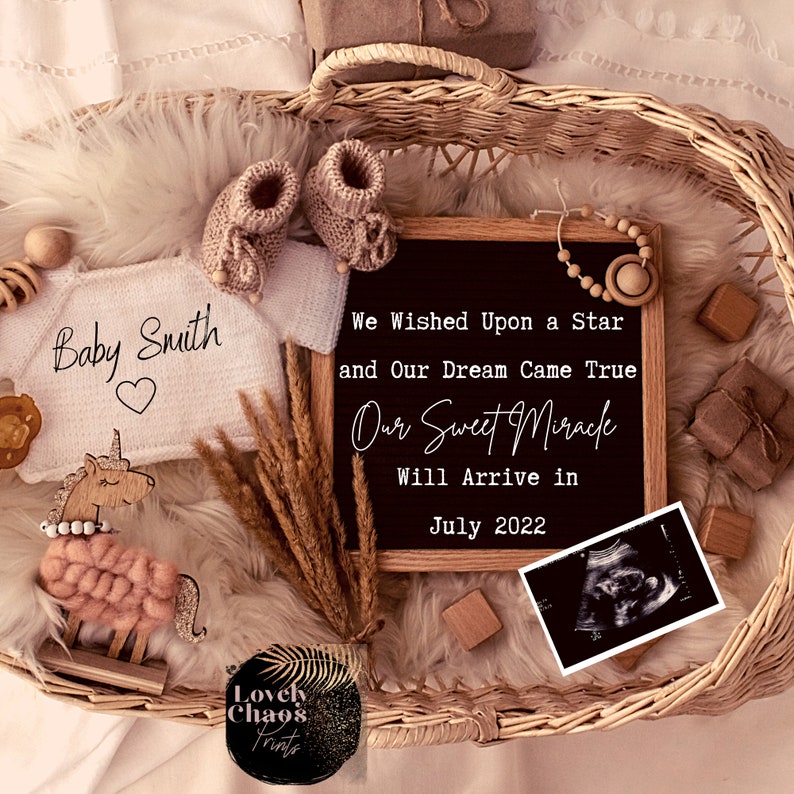 Pregnancy Announcement Card Digital Pregnancy Announcement Etsy