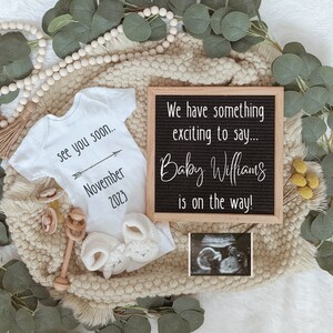 Neutral Baby Schwangerschaft Ankündigung | Baby Enthüllung | Sofortiger Download| Baby-Ankündigung| Schwangerschaftsankündigung |