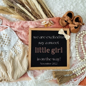 Annonce de fille révélatrice de genre | Révélation du genre Boho | annonce de grossesse d'une fille médias sociaux facebook instagram | Sexe de la petite soeur