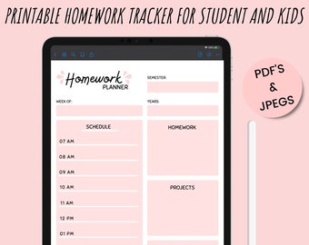 assignment notebook drawing Printable Assignment Planner, Assignment Tracker, Study Planner, Homework Planner, Printable Homework Tracker for Elementary Kids.