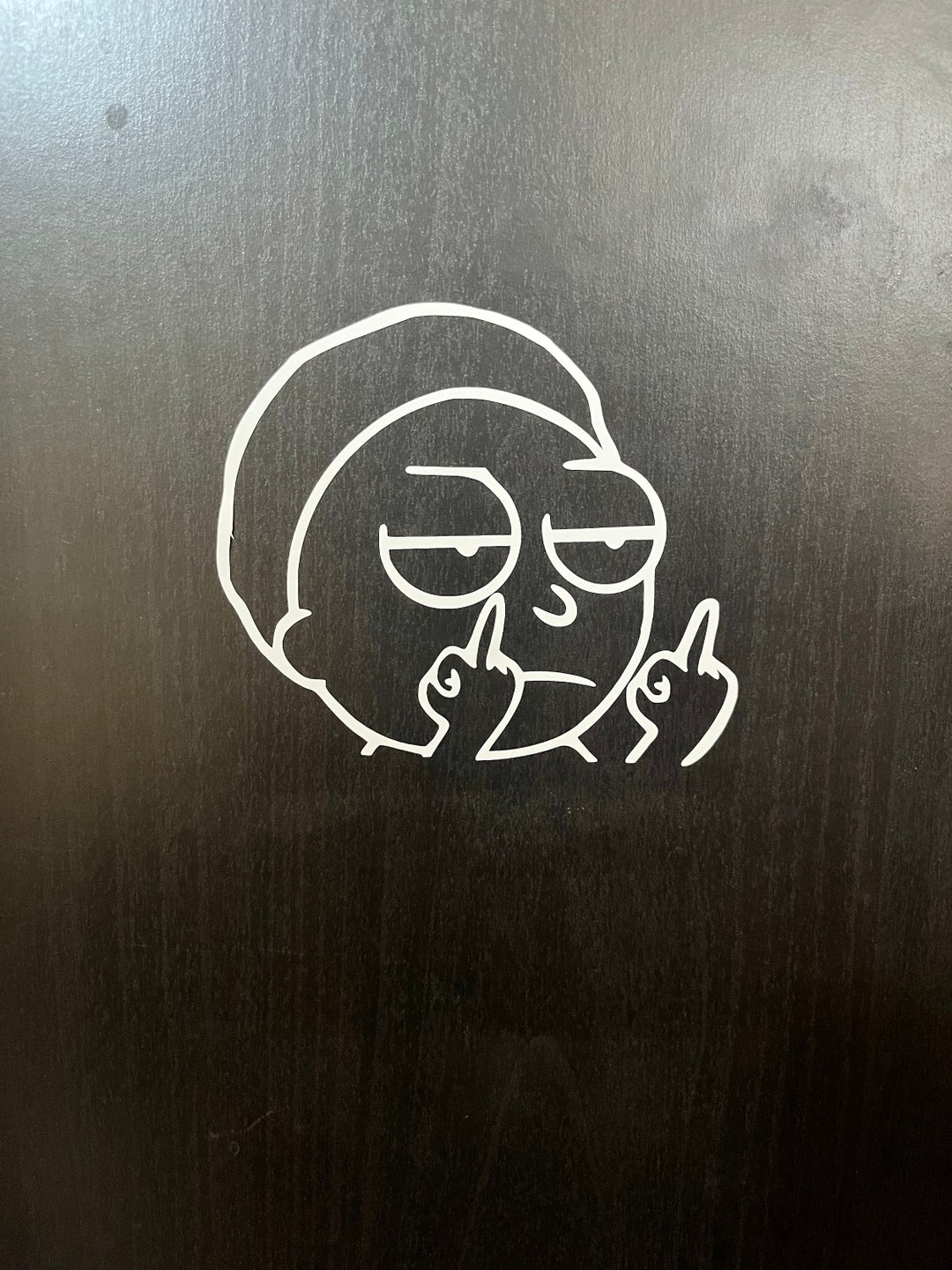 Morty Smith Decal Fed-up Morty Rick and Morty Decals Flipping-off Morty ...