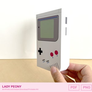 Retro Gameboy presentförpackning: Utskrivbart konstkit (nedladdning direkt) bild 2