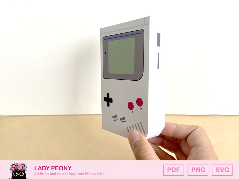 Retro Gameboy presentförpackning: Utskrivbart konstkit (nedladdning direkt) bild 2