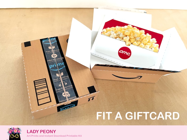 Mini Amazon Delivery Gift Box Gift Card Box, Party, Cute Art & Craft