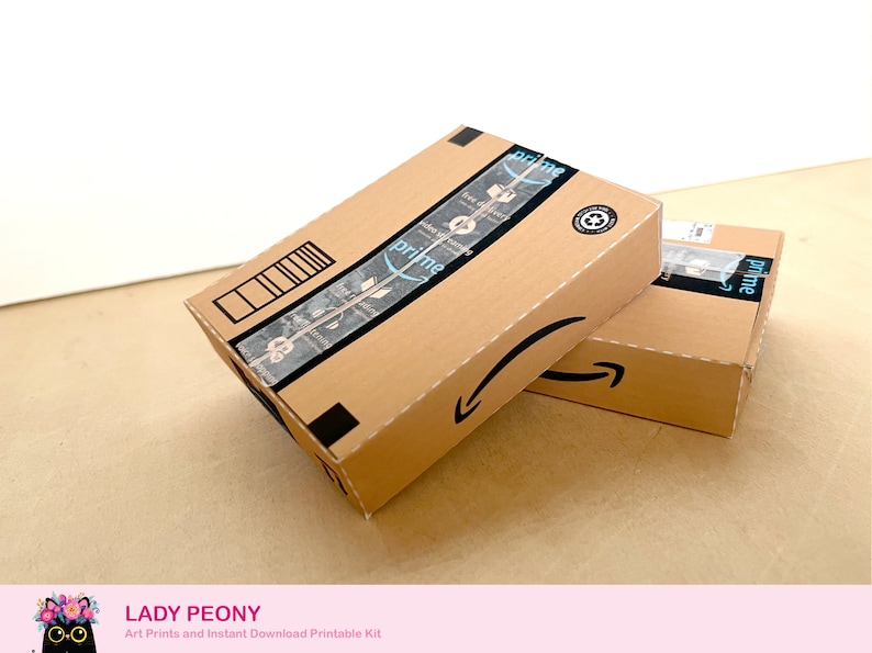 Mini Amazon Delivery Gift Box Gift Card Box, Party, Cute Art & Craft