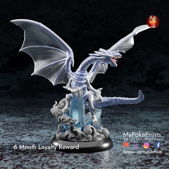 Blue eyed white dragon model/figurine(unpainted)
