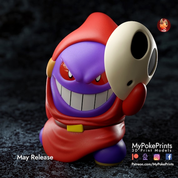 Shy gengar Pokemon model/figurine(unpainted)