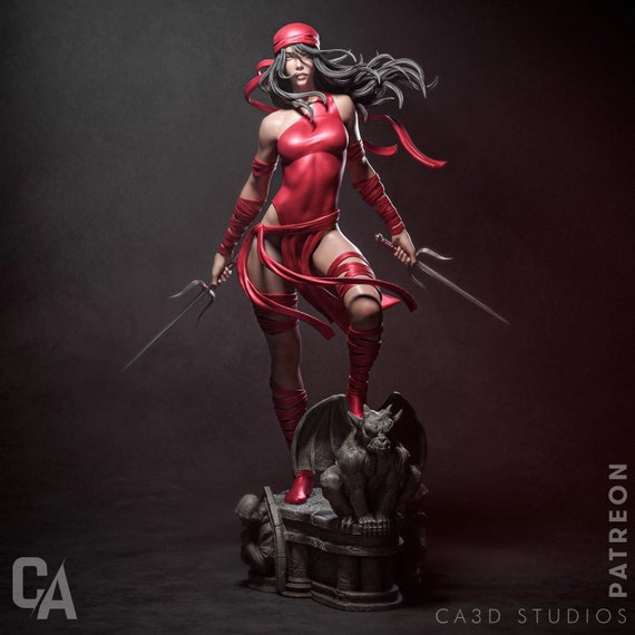 Red ninja woman model/figurine(unpainted)