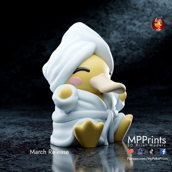 Bathtub Psyduck(unpainted)
