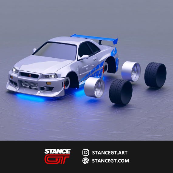 R34 GTR Model(unpainted)