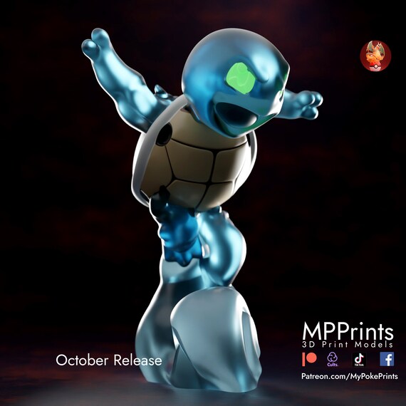 Ghost Squirtle pokemon model/figurine(unpainted)