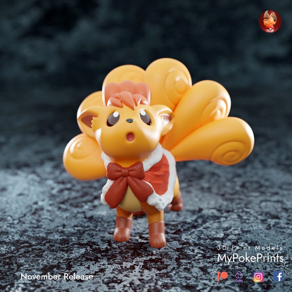 Xmas Vulpix pokemon model/figurine(unpainted)