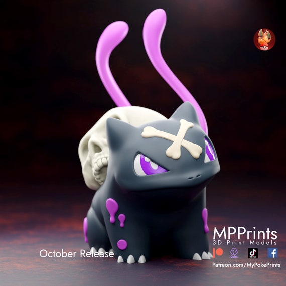 Skullbasaur pokemon model/figurine(unpainted)