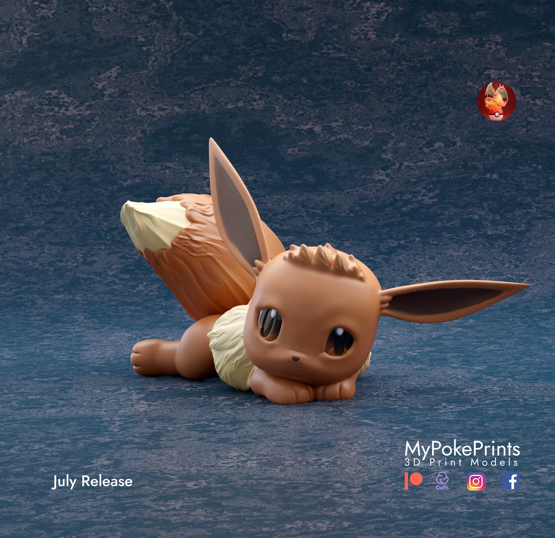 Eevee Pokemon Model/figurine unpainted 