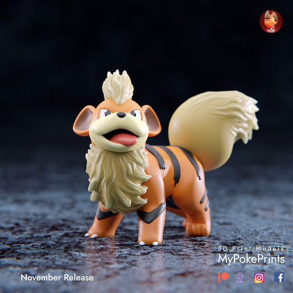 Growlith Pokemon Model/Figurine(unpainted)