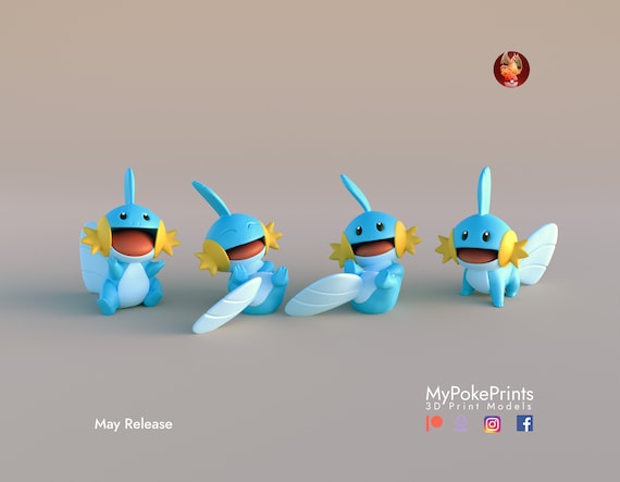 Mudkip Pokemon figurine/model (unpainted)