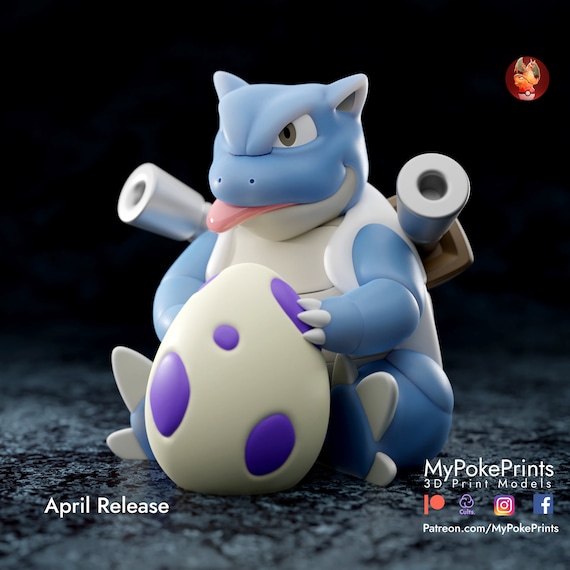 Blastoise with egg Pokemon model/figurine(unpainted