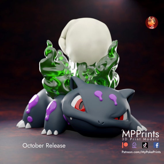 skullivysaur pokemon model/figurine(unpainted)
