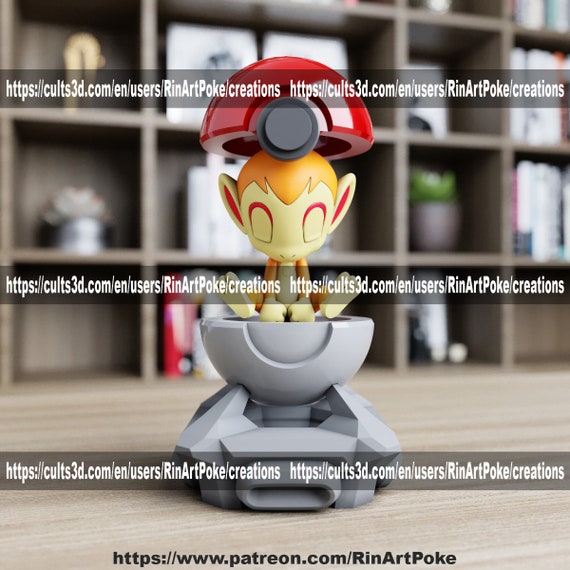Chimchar in a ball model/figurine(unpainted)