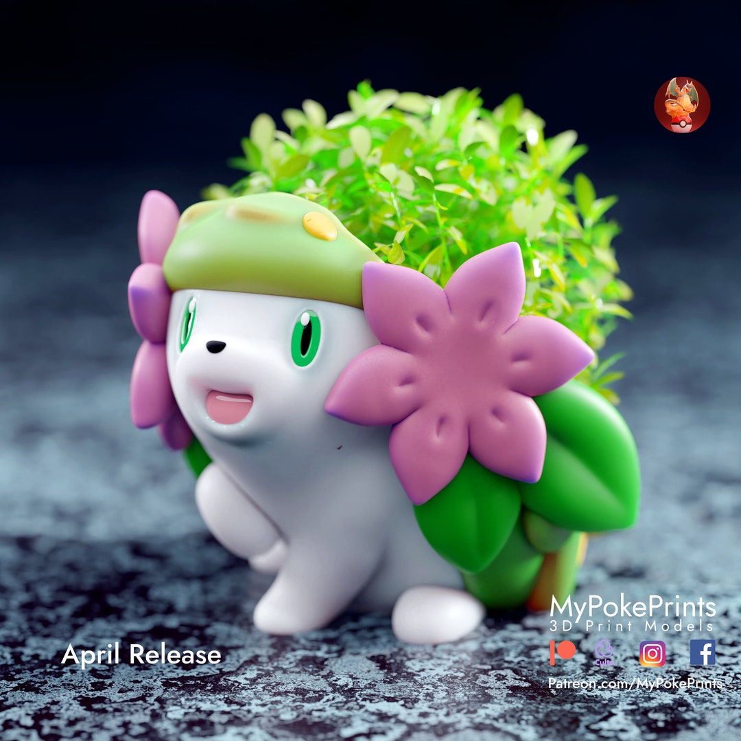 Shaymin Hedgehog Pot Pokemon Model/figurine(unpainted)