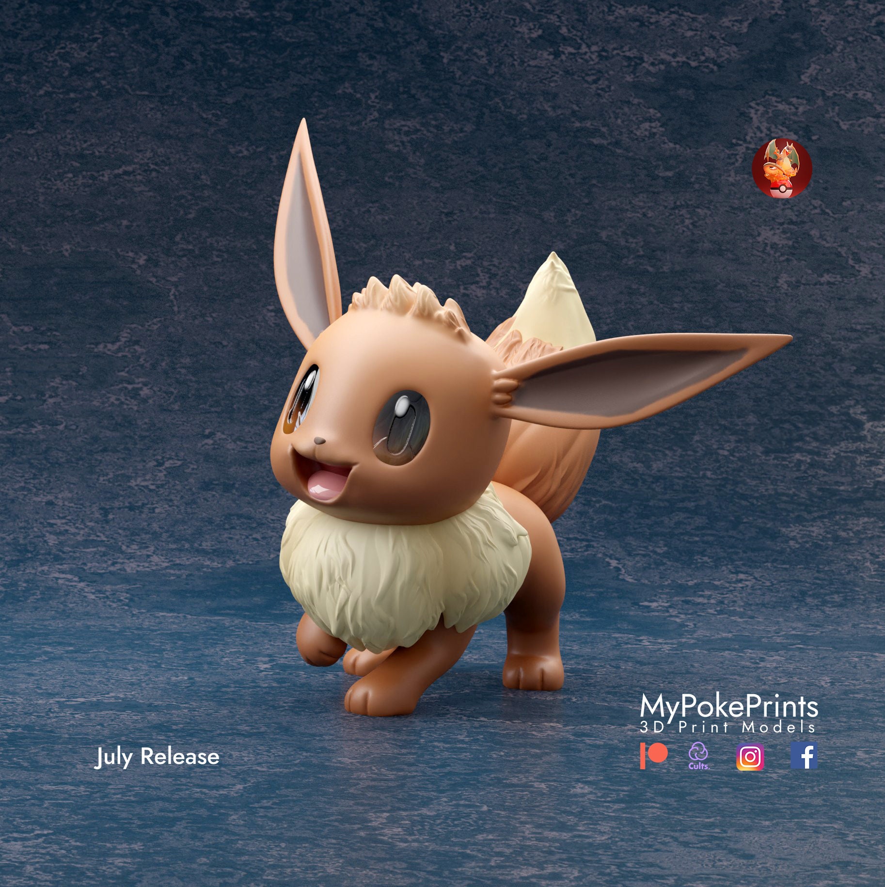 Eevee Pokemon Model/figurine unpainted