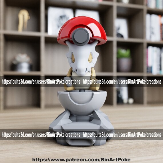 cubone in a ball model/figurine(unpainted)