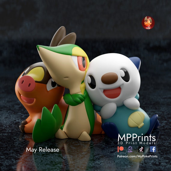 Gen 5 Starters models/figurines(unpainted)