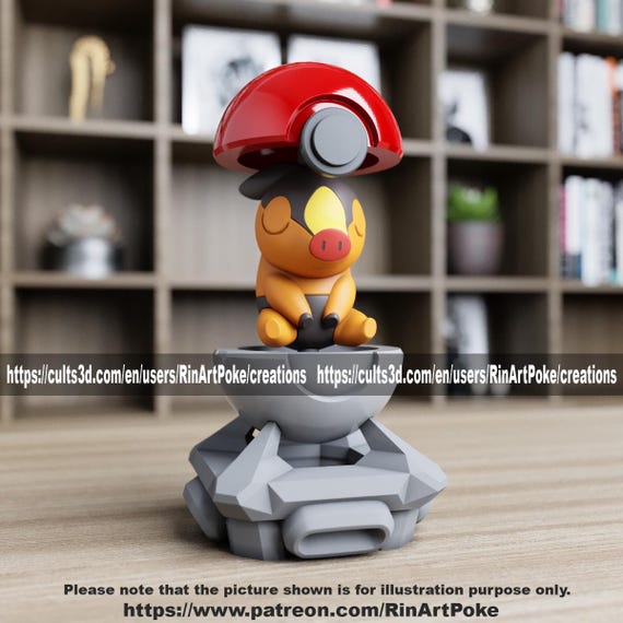 Tepig in a ball(unpainted)