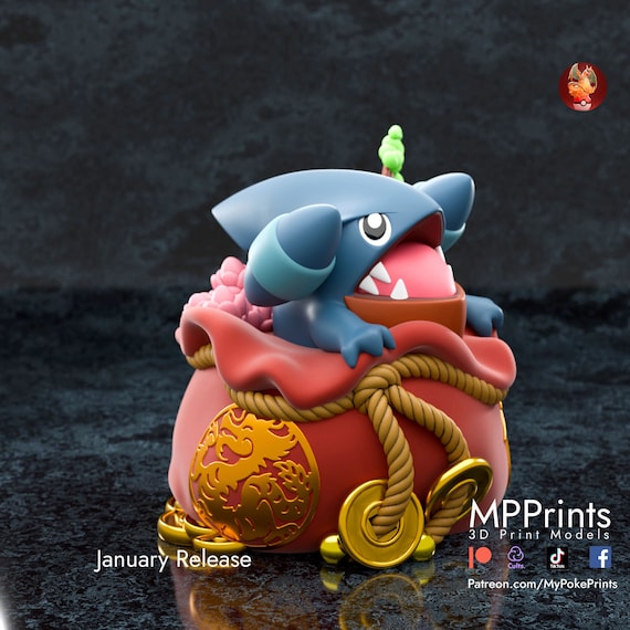 Gible pokemon model/figurine(unpainted)
