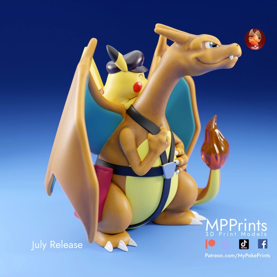 char/pika messenger pokemon model/figurine(unpainted)