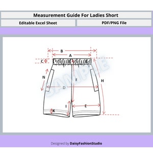 Complete Measurement Guide for Ladies Short Point of - Etsy