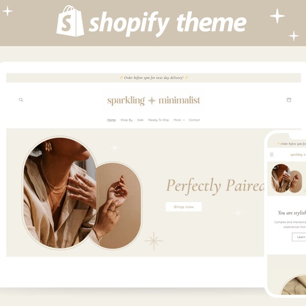 Shopify site Templates Etsy