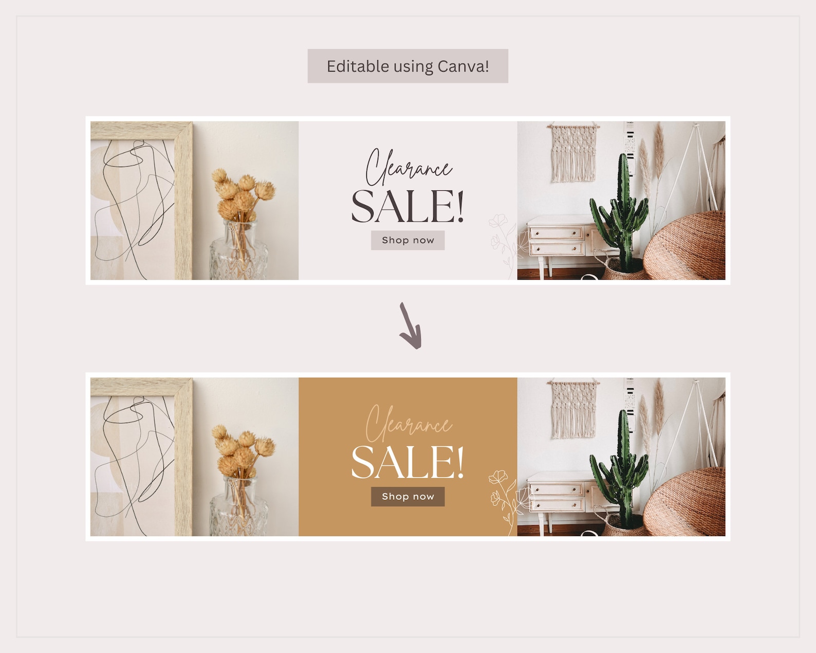 Etsy Shop Banner Kit Etsy Canva Banners Etsy Store Listing Etsy