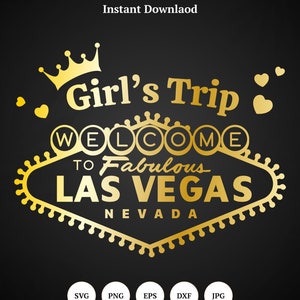 Girls Trip Las Vegas SVG - Descarga instantánea, Descarga digital