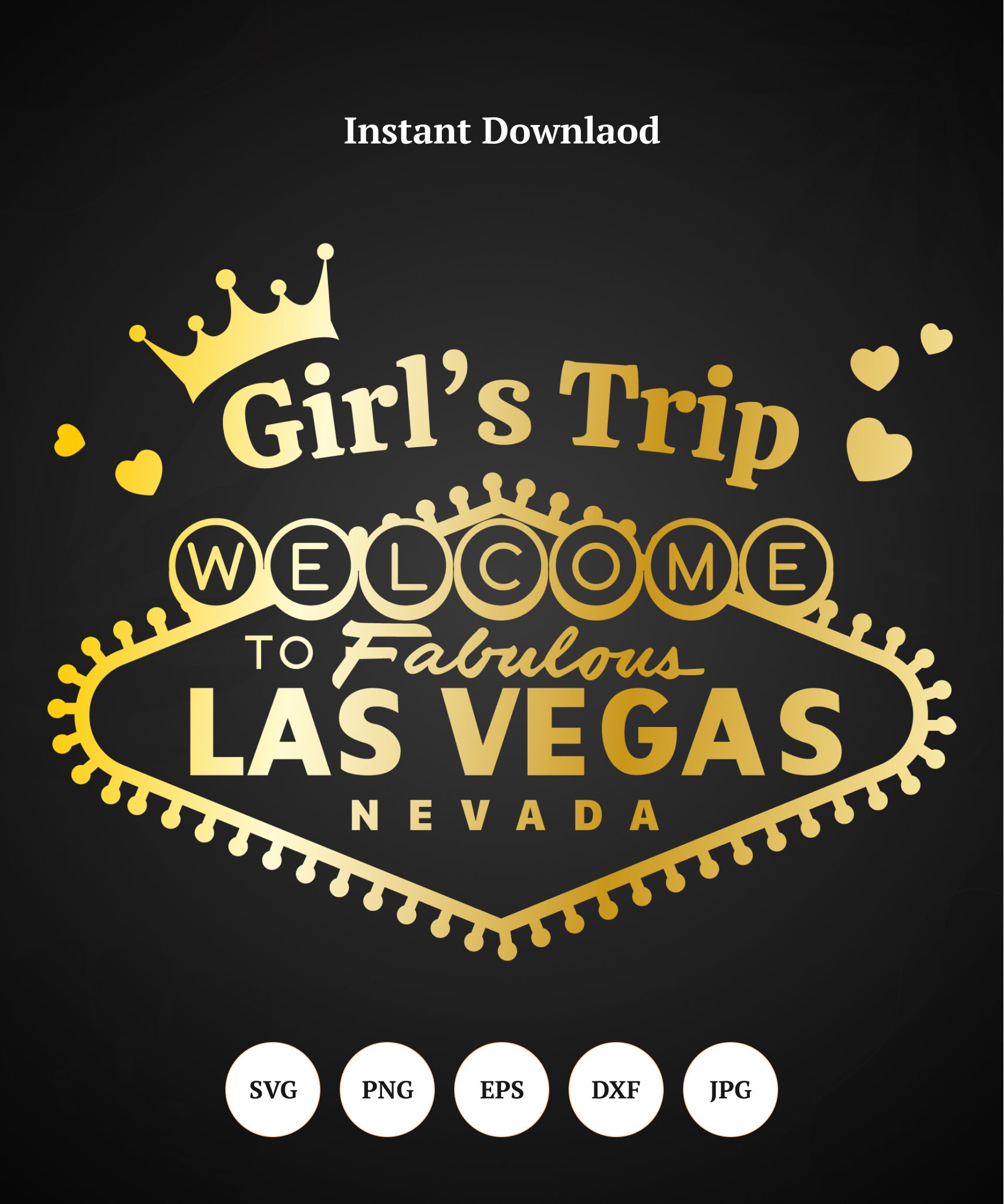 Girls Trip Las Vegas SVG Instant Download Digital Download Etsy Australia