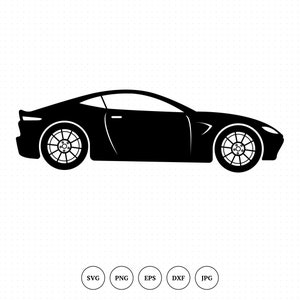 Sports Car SVG - Instant Download, Digital Download