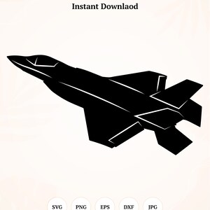 Avion de chasse vectoriel SVG, avion de chasse, avion de chasse - téléchargement numérique