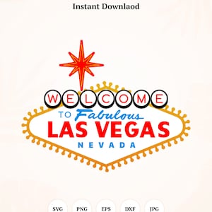 Tablero de letreros de Las Vegas, SVG de Las Vegas, letrero de Las Vegas, Fabulosa Las Vegas - Descarga instantánea, Descarga digital