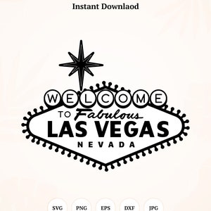 Tablero de letreros de Las Vegas, SVG de Las Vegas, letrero de Las Vegas, Fabulosa Las Vegas - Descarga instantánea, Descarga digital