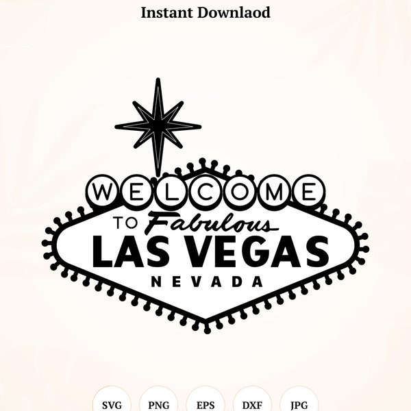 Las Vegas Sign Board, Las Vegas SVG, Las Vegas sign, Fabulous Las Vegas - Instant Download, Digital Download