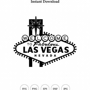 Las Vegas Sign Board, Las Vegas SVG, Las Vegas sign, Fabulous Las Vegas - Instant Download, Digital Download