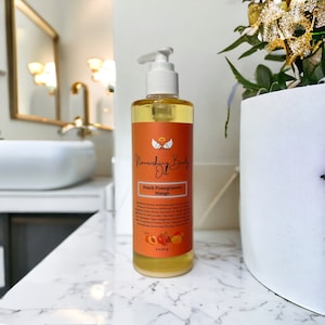 Body Oil, Scented Body Oil, Nourishing Body Oil, Hydrating Body Oil - Peach Pomegranate Mango