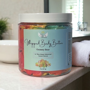 Körperbutter aufgeschlagen, Körperbutter - Gummibärchen-Duft