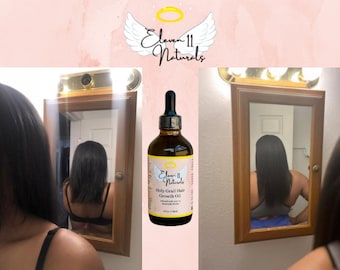 Mit Kräutern angereichertes Haarwuchsöl, ayurvedisches Haaröl, Alopezie-Behandlungsöl, handgemachtes Haarwuchsöl