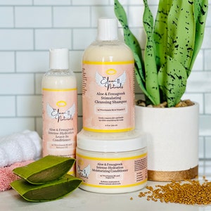 Shampoo & Conditioner, Natural Shampoo and Conditioner, Aloe Vera Fenugreek, Ayurvedic Shampoo and Conditioner Set