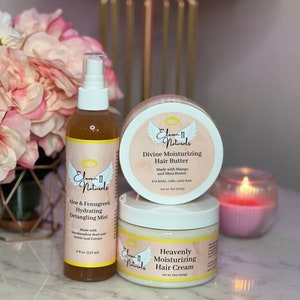 Hair Growth Bundle Moisturizing Hair Growth Bundle Ayurvedic Hair Oil for Kinky Curly Hair