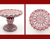 Hand-painted Trinket Stand; Valentine's Day; Love; Dot Mandala Stand; Jewelry/Ring Stand; Tea Light Stand