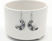 Beautiful Handpainted Dot Mandala Earrings; One-of-a-Kind Earrings; Lightweight Earrings; Small Earrings; Dangle Earrings