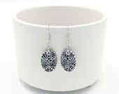 Beautiful Handpainted Dot Mandala Earrings; One-of-a-Kind Earrings; Lightweight Earrings; Small Earrings; Dangle Earrings