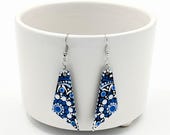 Beautiful Handpainted Dot Mandala Earrings; One-of-a-Kind Earrings; Lightweight Earrings; Small Earrings; Dangle Earrings